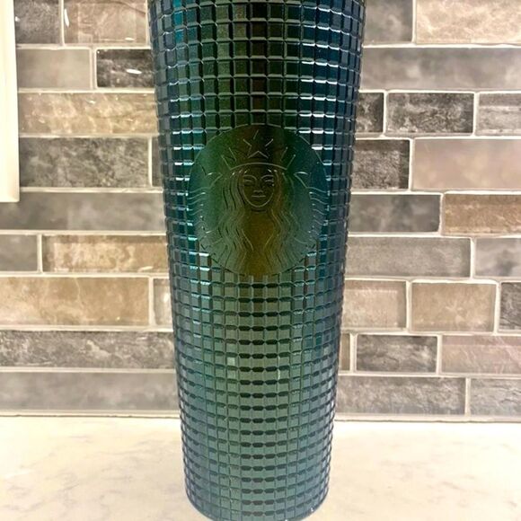 STARBUCKS HOLIDAY 2021 GREEN GRID VENTI - Picture 1 of 4